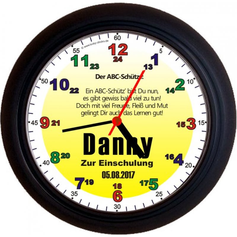 Lucky Clocks Wanduhren Personalisierte Geschenke Fur Jeden Anlass 12 79