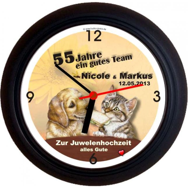 Lucky Clocks Wanduhren Personalisierte Geschenke Fur Jeden